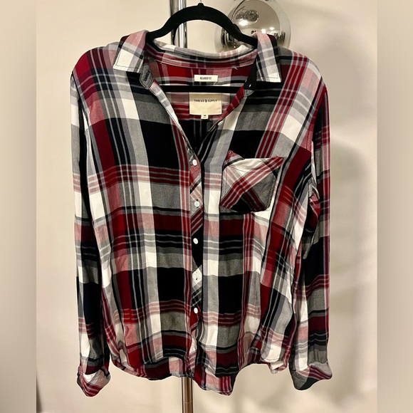 Thread & Supply Ramy Plaid button-Up Shirt - Picture 2 of 2